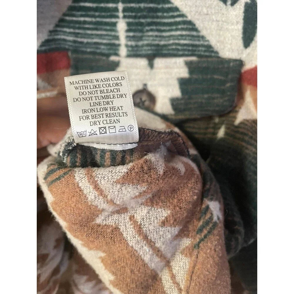 New In Green, Brown, Tan, Rust Tribal Printed Shirt Jacket